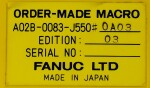 FANUC A02B-0083-J550#0A03